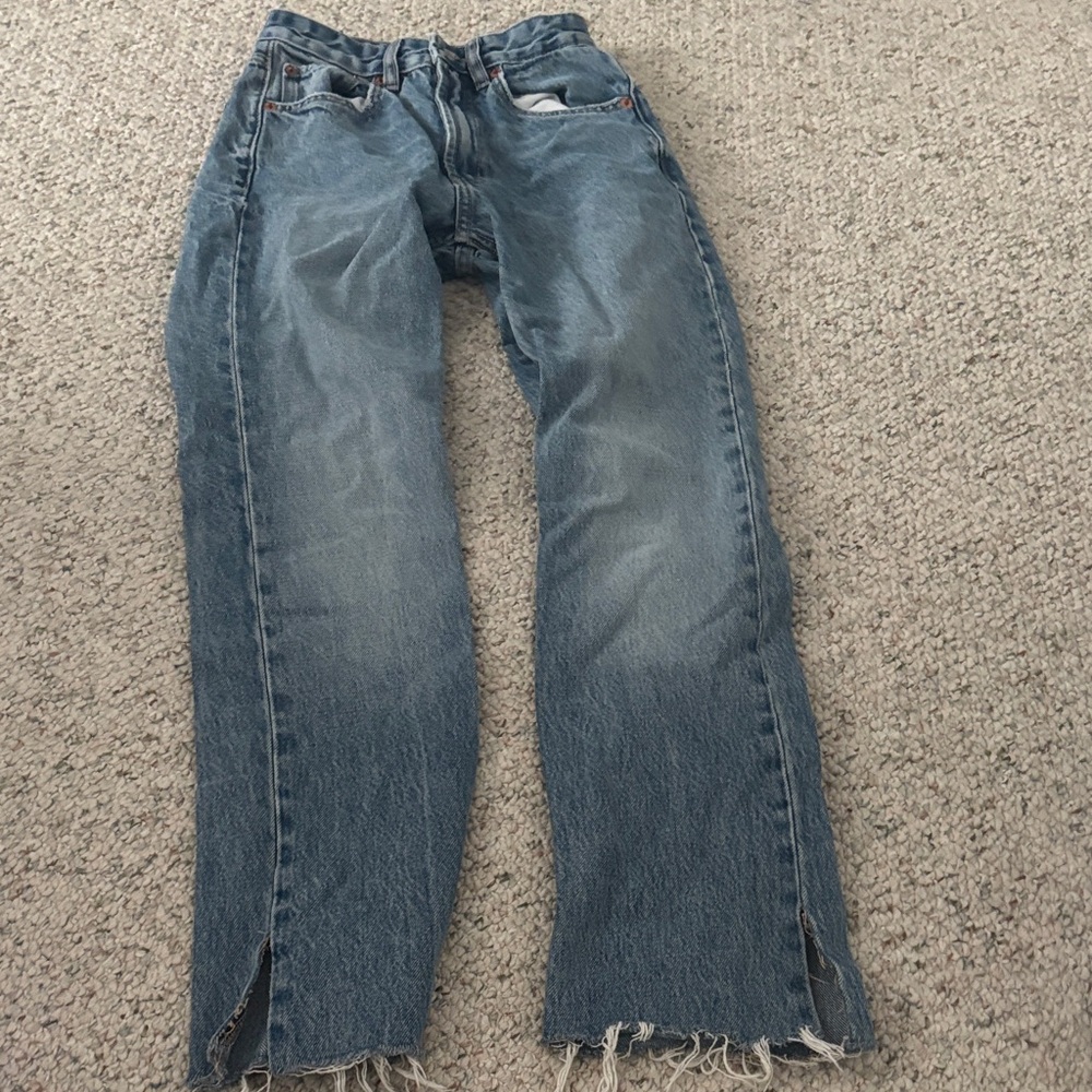 Zara Straight Leg Blue Jeans